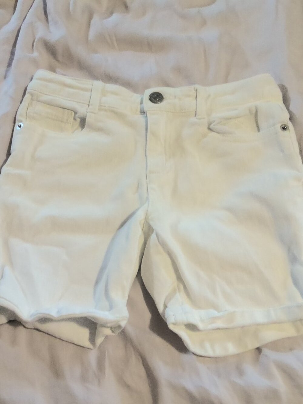 Gymboree White Denim Shorts Girls Size 8 Summer